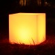 Stolik - taboret - lampa 6-9W led - sześcian 40cm